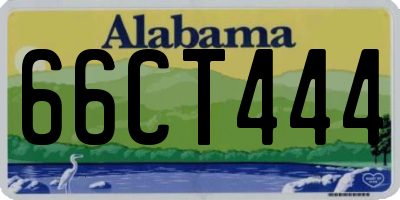 AL license plate 66CT444