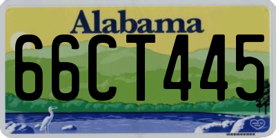 AL license plate 66CT445