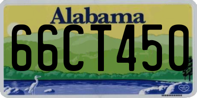 AL license plate 66CT450