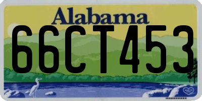 AL license plate 66CT453
