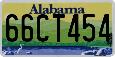 AL license plate 66CT454