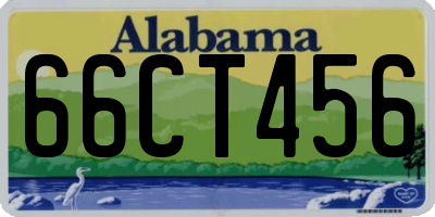 AL license plate 66CT456