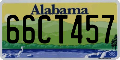 AL license plate 66CT457