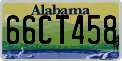 AL license plate 66CT458