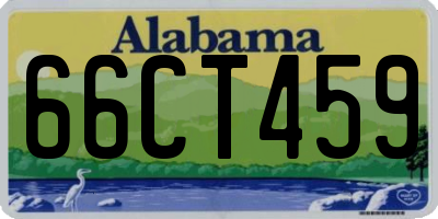 AL license plate 66CT459