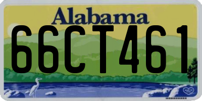 AL license plate 66CT461