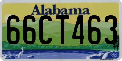 AL license plate 66CT463