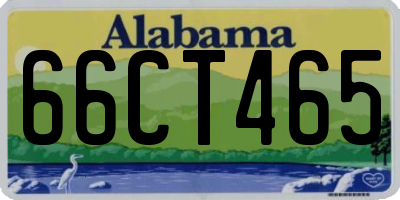 AL license plate 66CT465