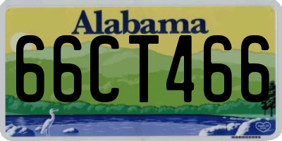 AL license plate 66CT466