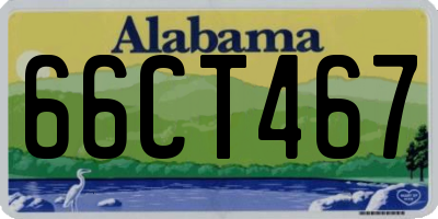 AL license plate 66CT467