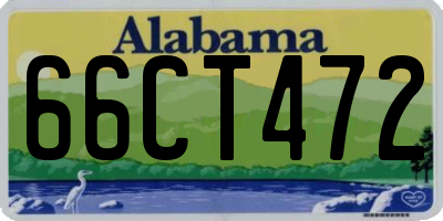AL license plate 66CT472