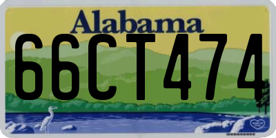 AL license plate 66CT474