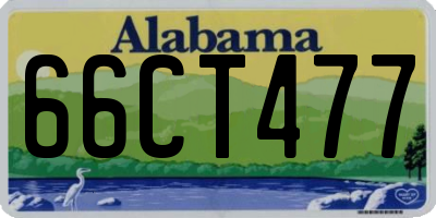 AL license plate 66CT477