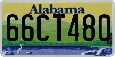 AL license plate 66CT480