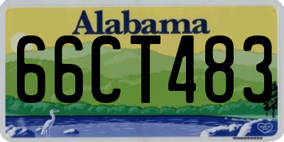 AL license plate 66CT483