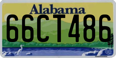 AL license plate 66CT486