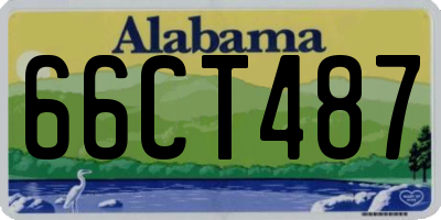 AL license plate 66CT487