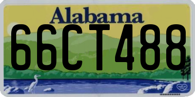 AL license plate 66CT488