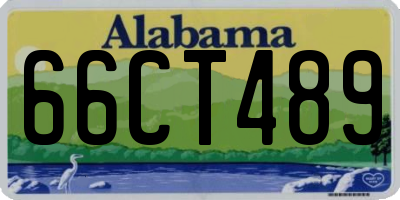 AL license plate 66CT489