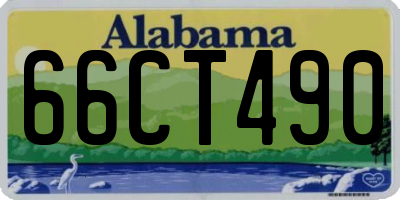 AL license plate 66CT490