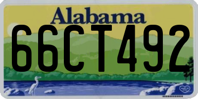 AL license plate 66CT492