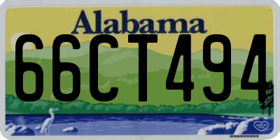 AL license plate 66CT494