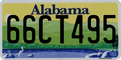 AL license plate 66CT495
