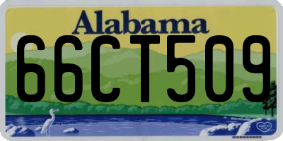 AL license plate 66CT509