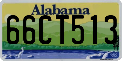 AL license plate 66CT513
