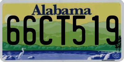 AL license plate 66CT519