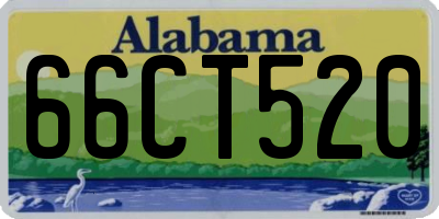 AL license plate 66CT520