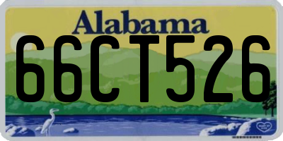 AL license plate 66CT526