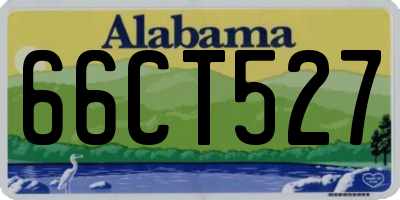 AL license plate 66CT527