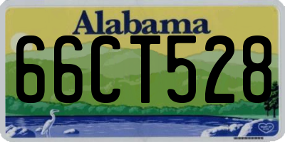 AL license plate 66CT528