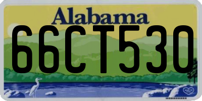 AL license plate 66CT530