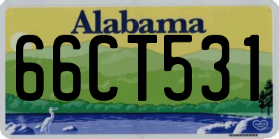 AL license plate 66CT531