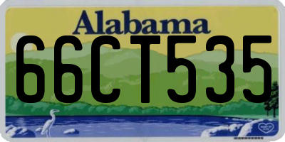 AL license plate 66CT535