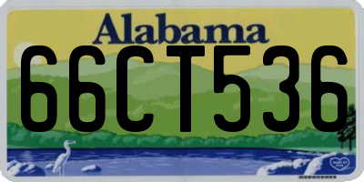 AL license plate 66CT536