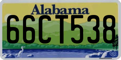 AL license plate 66CT538