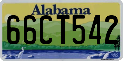 AL license plate 66CT542