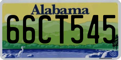 AL license plate 66CT545