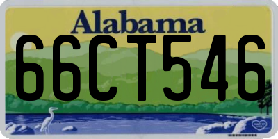 AL license plate 66CT546