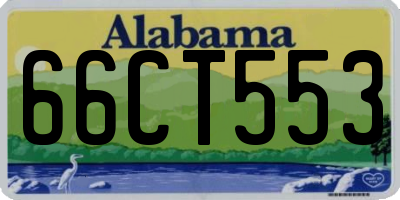 AL license plate 66CT553