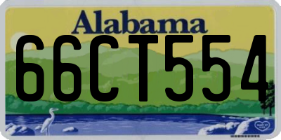 AL license plate 66CT554