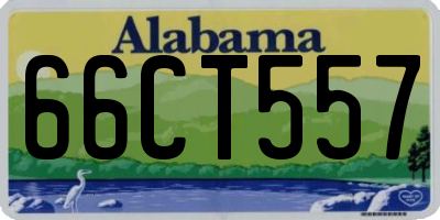 AL license plate 66CT557