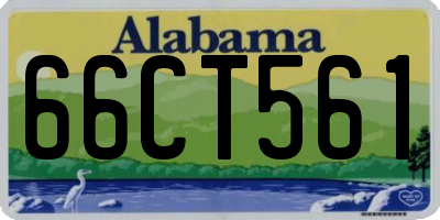 AL license plate 66CT561