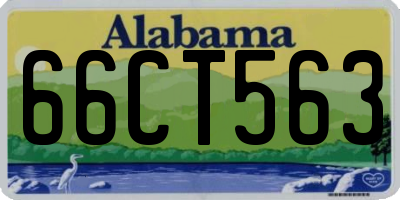 AL license plate 66CT563