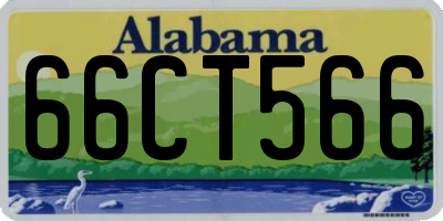 AL license plate 66CT566