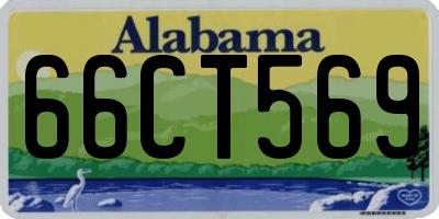 AL license plate 66CT569