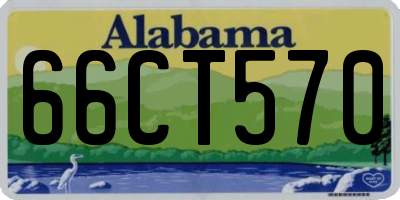 AL license plate 66CT570